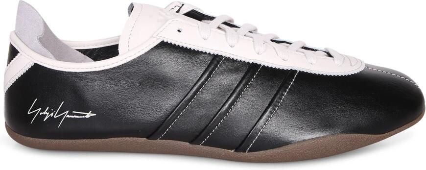 Y-3 Zwarte leren Tokyo Sneakers met Gestreept Detail - Foto 3