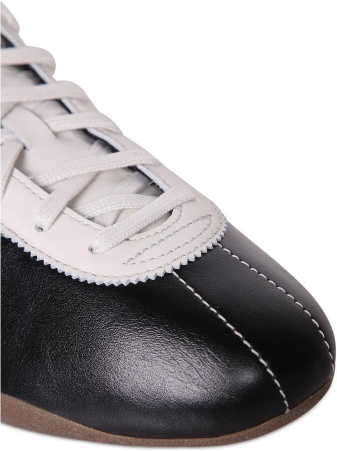 Y-3 Zwarte leren Tokyo Sneakers met Gestreept Detail - Foto 2