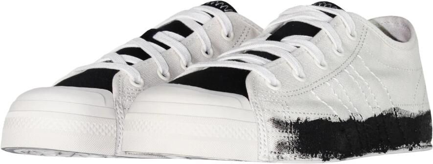 Y-3 Witte Canvas Lage Sneakers