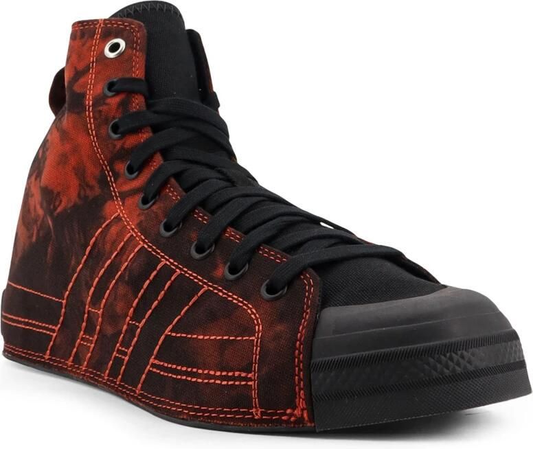 Y-3 Zwarte High-Top Sneakers met Zijstrepen