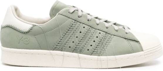 Y-3 Lage Top Sneakers in Superstar Stijl Green Unisex