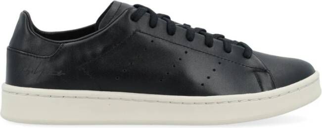 Y-3 Zwarte leren sneaker