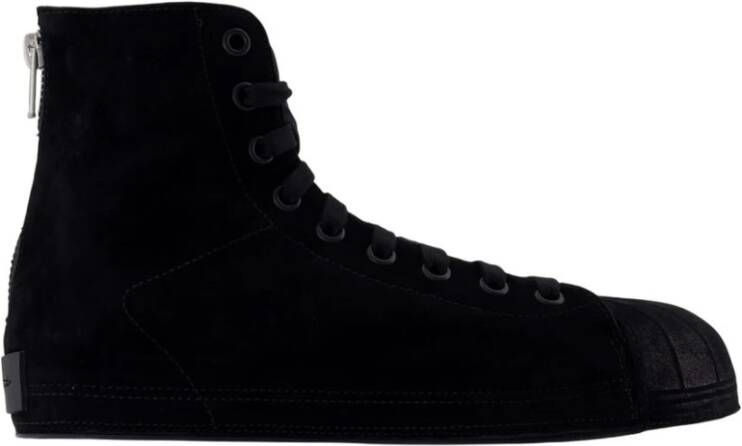 Y-3 Zwarte Leren Sneakers Nizzastar Hi