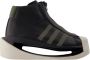 Y-3 Zwarte Leren Sneakers Ronde Neus Black Heren - Thumbnail 1