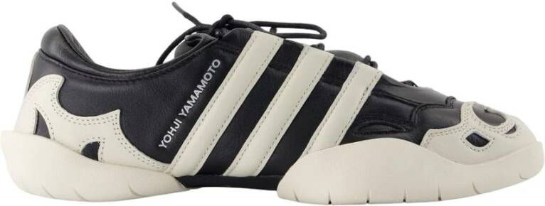 Y-3 Zwarte Leren Sneakers voor nen