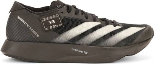 Y-3 Mesh Sneakers met Logo Details Black