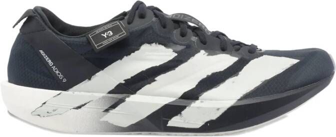 Y-3 Zwarte Sneaker met Streepdetail