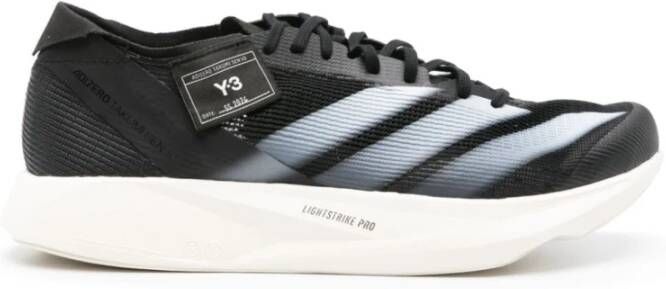 Y-3 Zwarte Sneakers met Handtekening 3-Stripes Black Heren