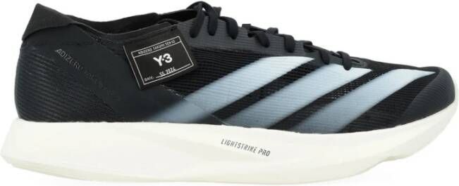 Y-3 Zwarte Stoffen Sneaker met Carbon Energyrods Black Heren