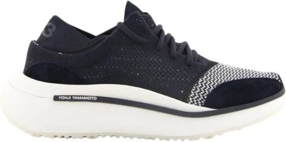 Y-3 Zwart Wit Gebreide Sneakers