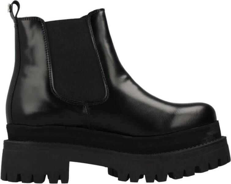 Yellow Elastische Chelsea Boots