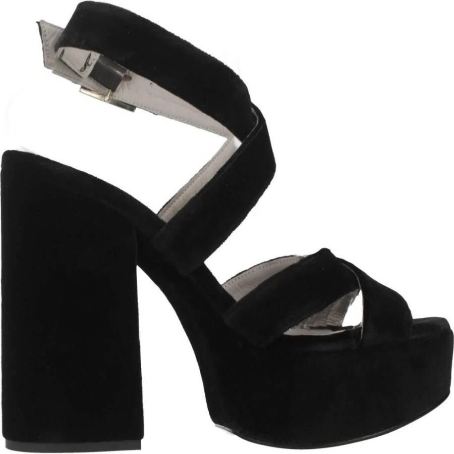 Yellow Elegante sandalen met hak en gesp - Foto 2