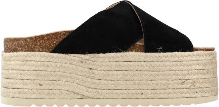 Yellow Jute Sleehak Sandalen