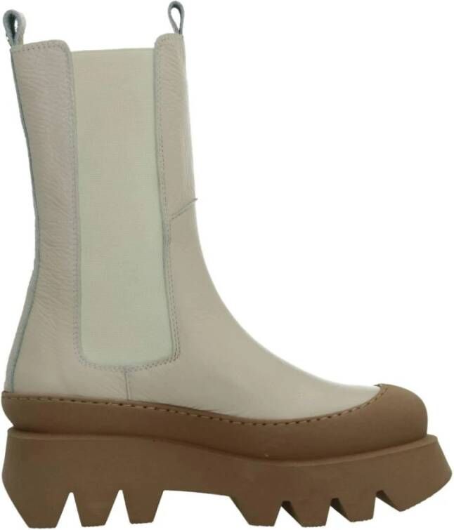 Yellow Platform Chelsea Boots