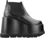 Yellow Platform Wedge Laarzen in Zwart Lakleer - Thumbnail 2