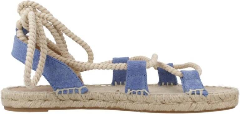 Yellow Platte Sandalen voor Dames