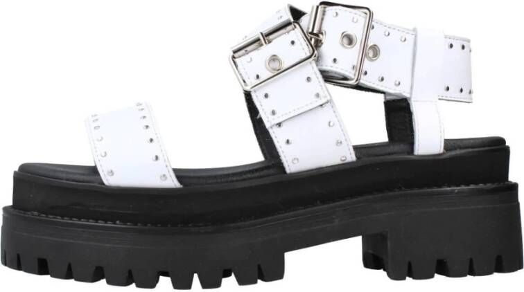Yellow Studded Flat Sandals