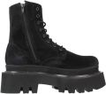 Yellow Suède veterschoenen - Zwart