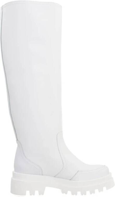 Yellow Trendy Hoge Laarzen met Gomato Finish