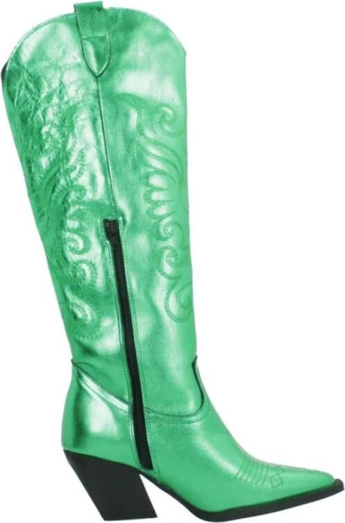 Yellow Western Style Cowboy Boots