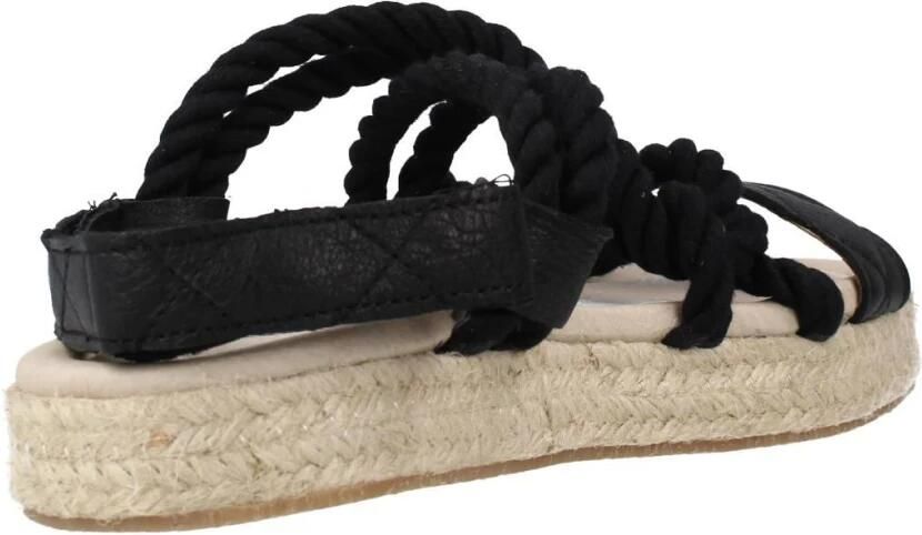 Yellow Casual Jute Sandalen