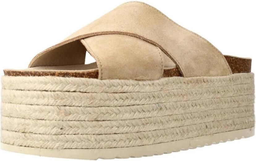 Yellow Jute Sleehak Sandaal