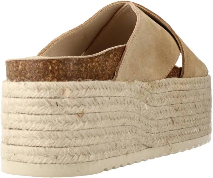 Yellow Jute Sleehak Sandaal - Foto 3