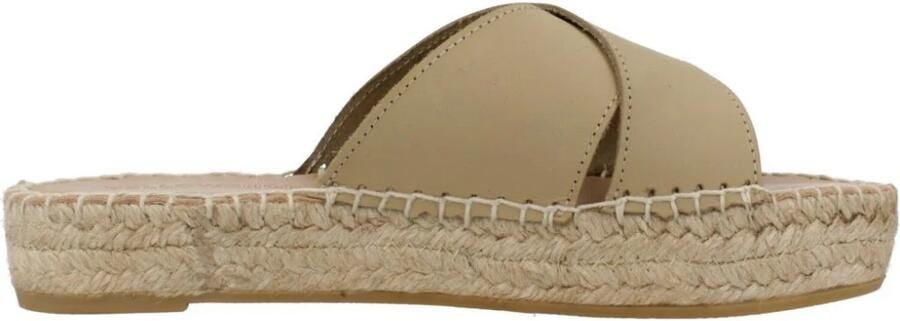 Yellow Mule Alpargata Sliders