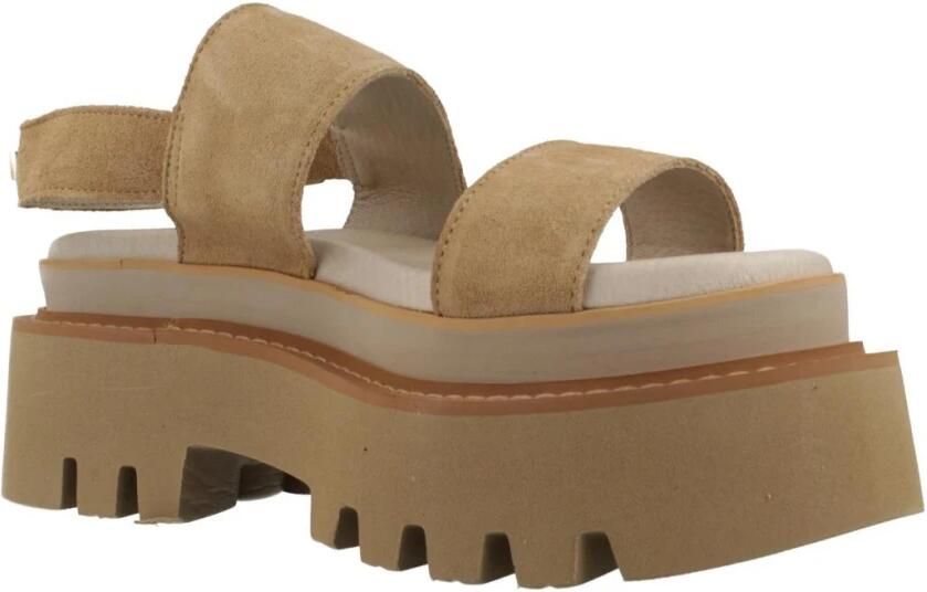 Yellow Sandalen met sleehak Claudia - Foto 2