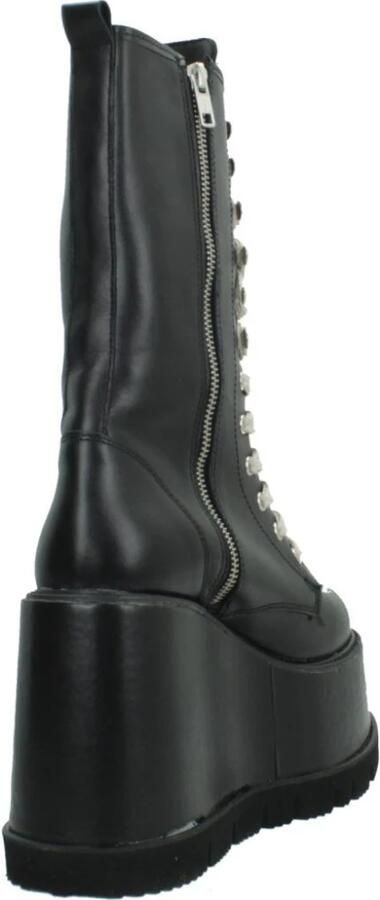 Yellow Platform Lace-Up Wedge Laarzen - Foto 3