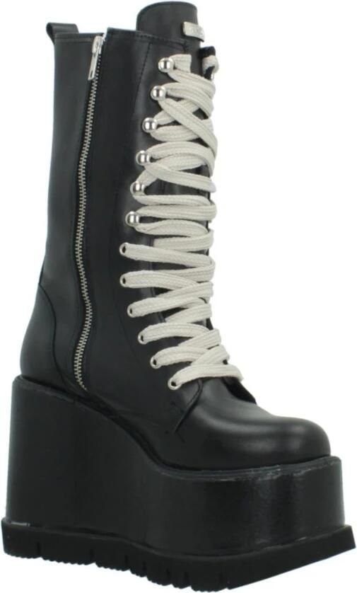 Yellow Platform Lace-Up Wedge Laarzen - Foto 2