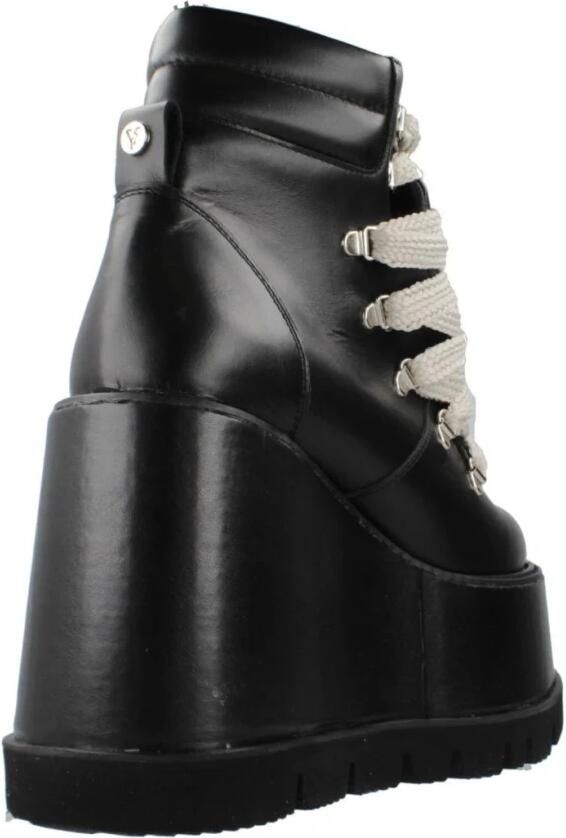 Yellow Platform Lace-Up Wedge Laarzen - Foto 3