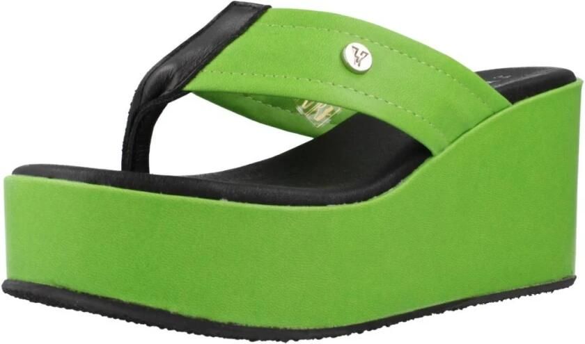Yellow Platform Wedge Sandal - Foto 6