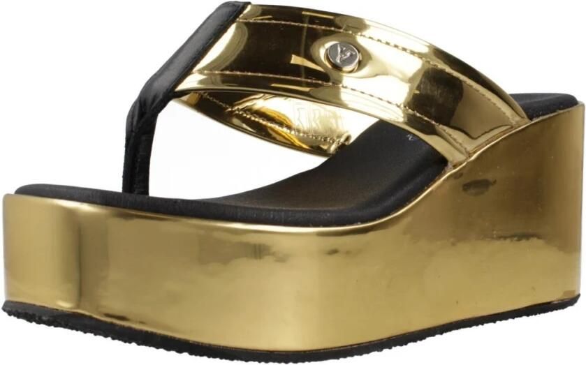Yellow Platform Wedge Sandalen - Foto 2