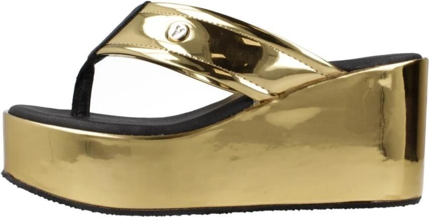 Yellow Platform Wedge Sandalen - Foto 5