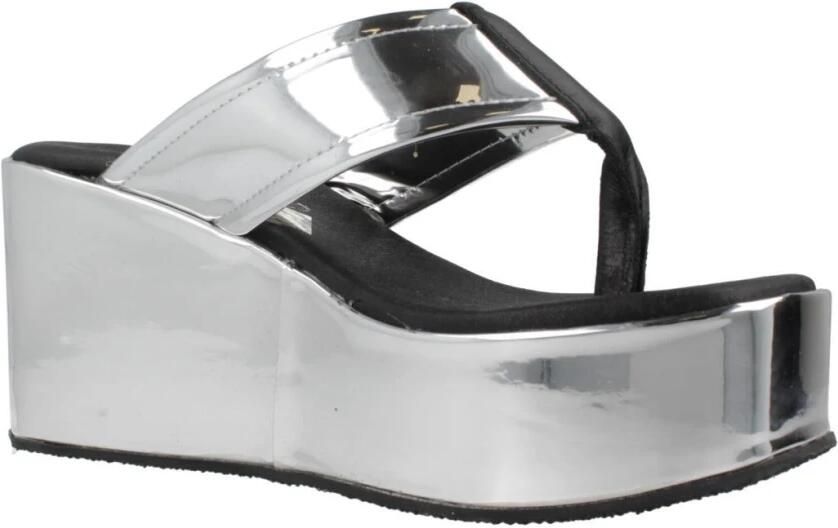 Yellow Platform Wedge Sandals - Foto 2