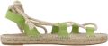 Yellow Platte sandalen voor vrouwen - Groen