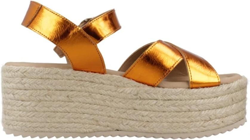 Yellow Rome Alpargata Wedges