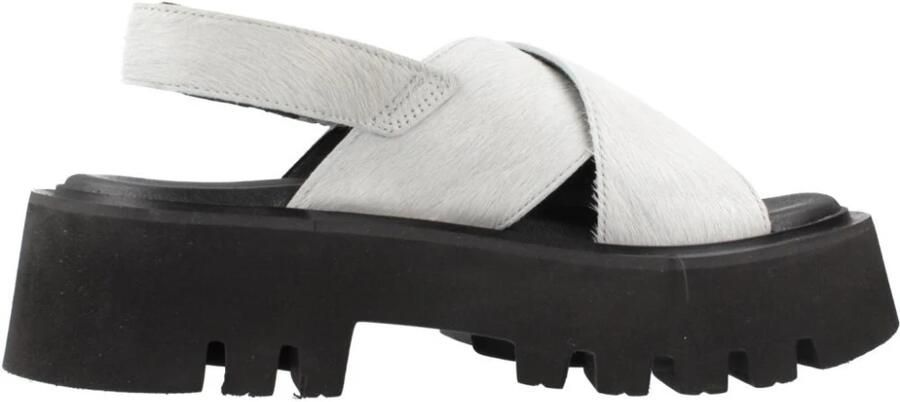 Yellow Sandalen met sleehak Rouse