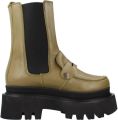 Yellow Stijlvolle Chelsea Laarzen met ornamentdetail - Groen