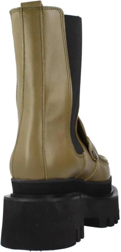 Yellow Stijlvolle Chelsea Laarzen met ornamentdetail - Foto 3