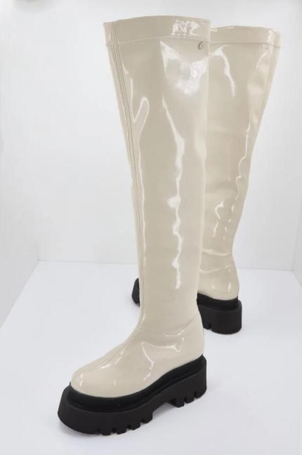 Yellow Stijlvolle hoge laarzen voor vrouwen - Foto 2