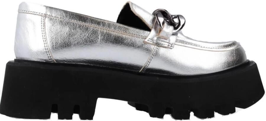 Yellow Stijlvolle Loafers met Versiering Detail