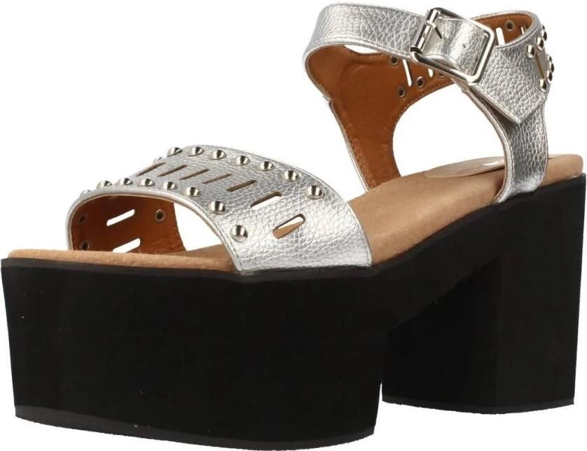 Yellow Studded High Heel Sandalen - Foto 4
