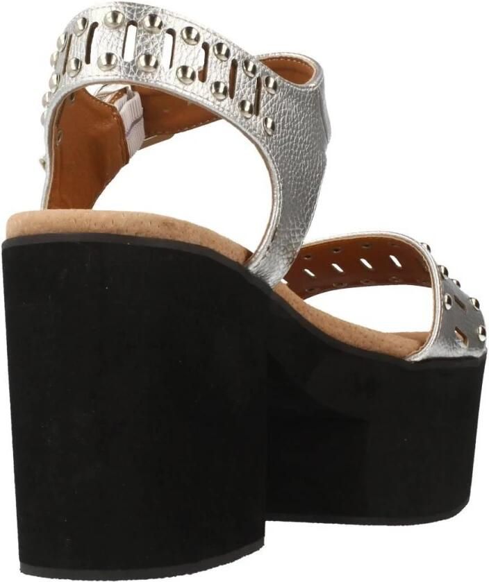 Yellow Studded High Heel Sandals - Foto 2