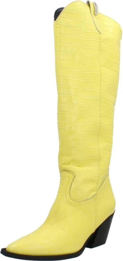 Yellow Western Style High Laarzen - Foto 5