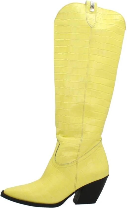 Yellow Western Style High Laarzen - Foto 6