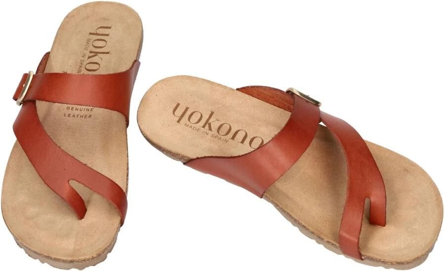 Yokono -Dames cogna caramel slippers & muiltjes - Foto 2
