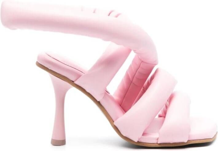Yume Bubblegum Pink Hoge Hak Sandalen Pink Dames