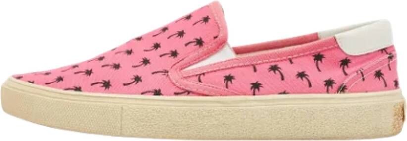 Yves Saint Laurent Vintage Pre-owned Canvas sneakers Pink Dames